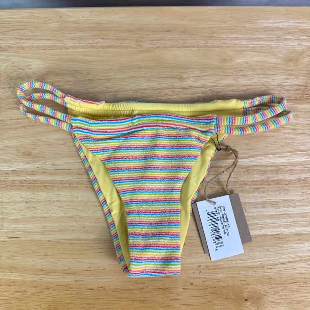 Free People X Toast Swim Tunnel Ribbed Bikini Bottoms Size XS